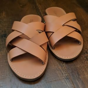 Madewell boardwalk woven slide sandal